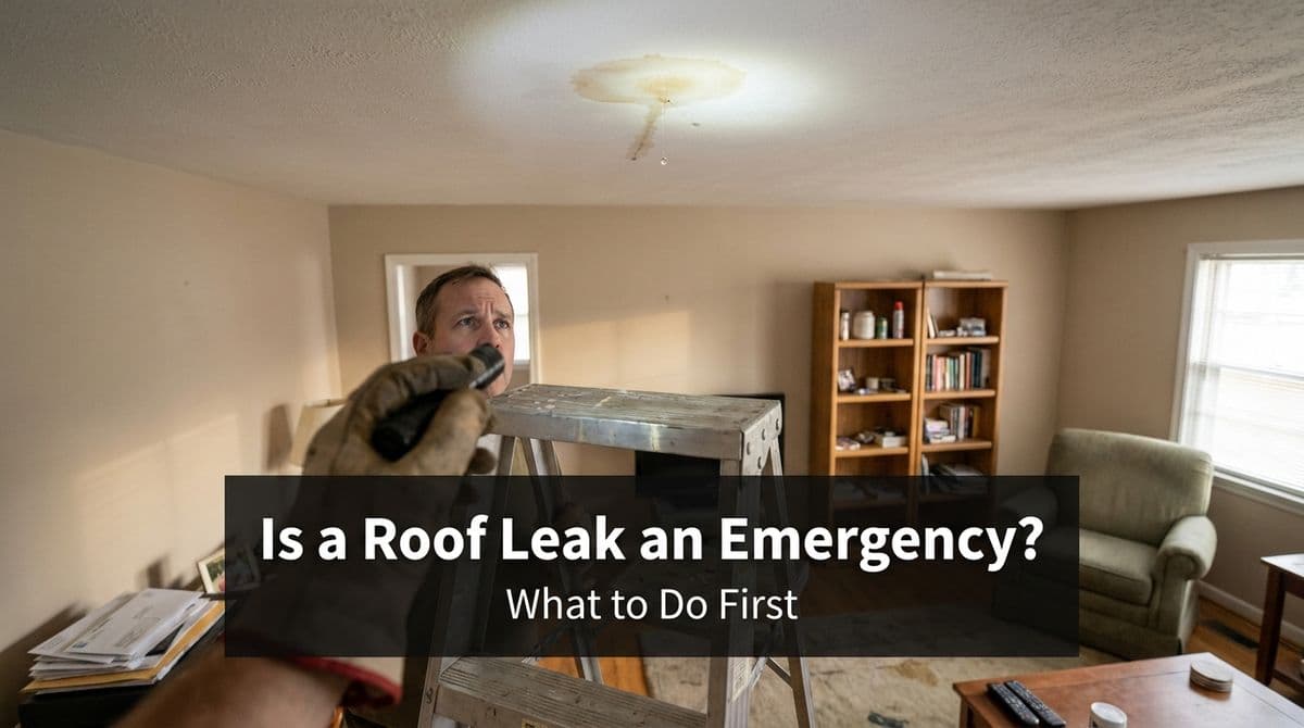 Featured post - Is a Roof Leak an Emergency? What to Do First